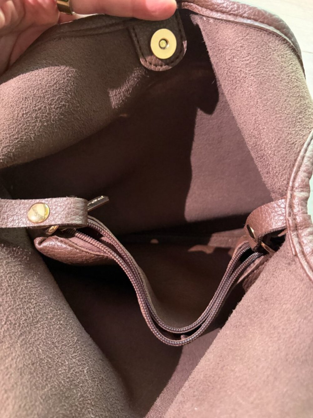 Montana West Leather Brown Shoulder Bag - Picture 5 of 7